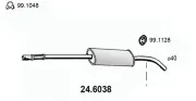 Mittelschalldämpfer ASSO 24.6038