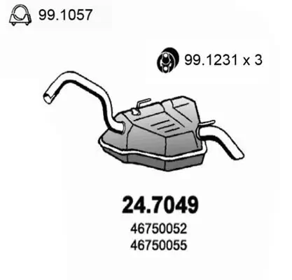 Endschalldämpfer ASSO 24.7049 Bild Endschalldämpfer ASSO 24.7049