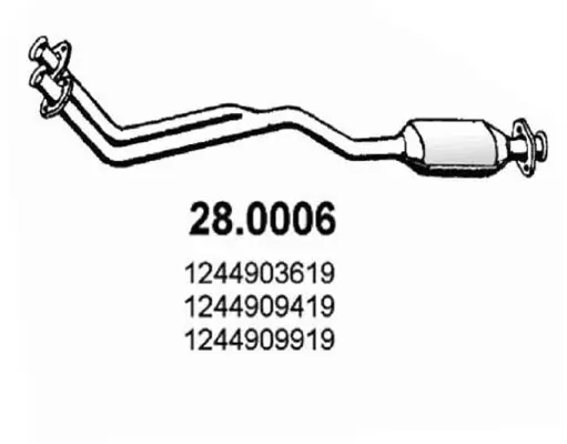 Katalysator vorne ASSO 28.0006