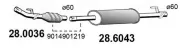 Katalysator vorne ASSO 28.0036