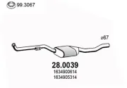 Katalysator vorne ASSO 28.0039