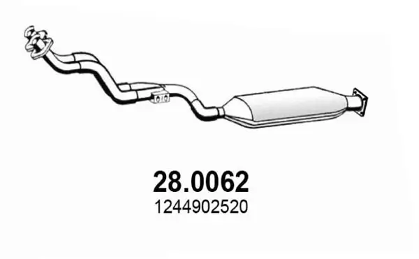 Katalysator vorne ASSO 28.0062