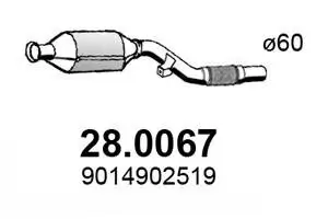 Katalysator vorne ASSO 28.0067