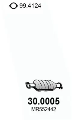 Katalysator vorne ASSO 30.0005