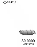 Katalysator vorne ASSO 30.0009