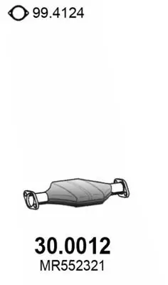 Katalysator vorne ASSO 30.0012 Bild Katalysator vorne ASSO 30.0012