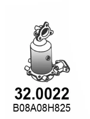 Katalysator vorne ASSO 32.0022 Bild Katalysator vorne ASSO 32.0022