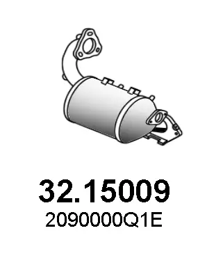 Ruß-/Partikelfilter, Abgasanlage ASSO 32.15009