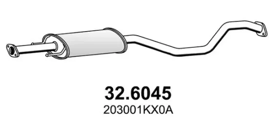 Mittelschalldämpfer ASSO 32.6045 Bild Mittelschalldämpfer ASSO 32.6045