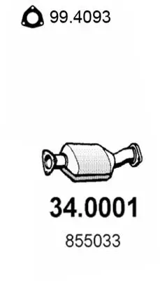 Katalysator vorne ASSO 34.0001