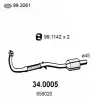 Katalysator vorne ASSO 34.0005