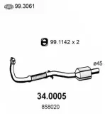 Katalysator vorne ASSO 34.0005