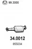 Katalysator vorne ASSO 34.0012