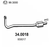 Katalysator vorne ASSO 34.0018