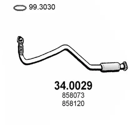 Katalysator vorne ASSO 34.0029