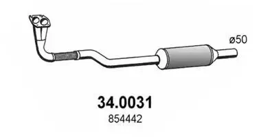 Katalysator vorne ASSO 34.0031 Bild Katalysator vorne ASSO 34.0031