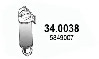Katalysator vorne ASSO 34.0038