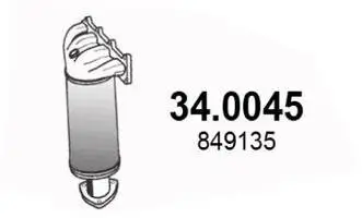 Katalysator vorne ASSO 34.0045