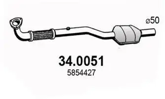 Katalysator vorne ASSO 34.0051 Bild Katalysator vorne ASSO 34.0051