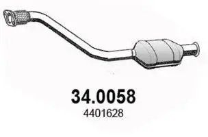 Katalysator vorne ASSO 34.0058