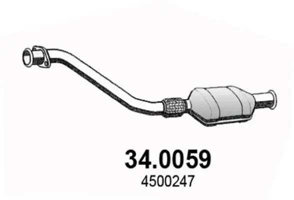 Katalysator vorne ASSO 34.0059