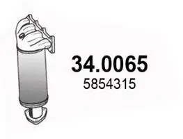 Katalysator vorne ASSO 34.0065