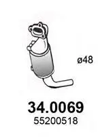 Katalysator vorne ASSO 34.0069