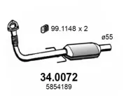 Katalysator vorne ASSO 34.0072
