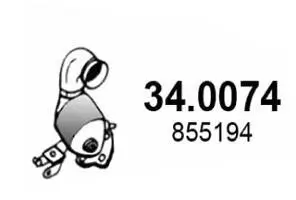 Katalysator vorne ASSO 34.0074