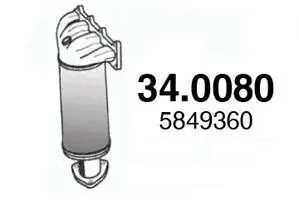 Katalysator vorne ASSO 34.0080