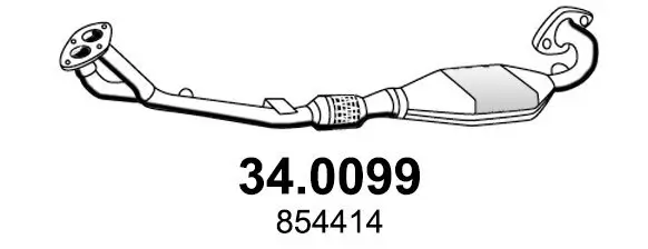 Katalysator vorne ASSO 34.0099