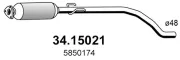 Ruß-/Partikelfilter, Abgasanlage vorne ASSO 34.15021