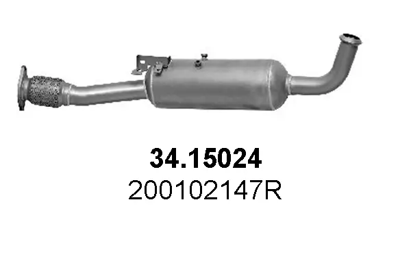 Ruß-/Partikelfilter, Abgasanlage ASSO 34.15024