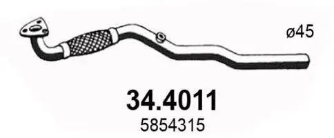 Abgasrohr Mitte ASSO 34.4011