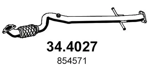 Abgasrohr mitte ASSO 34.4027