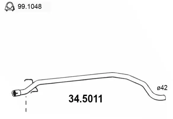 Abgasrohr ASSO 34.5011