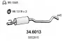 Mittelschalldämpfer ASSO 34.6013