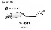 Mittelschalldämpfer ASSO 34.6013