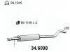 Mittelschalldämpfer ASSO 34.6098