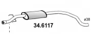 Mittelschalldämpfer ASSO 34.6117