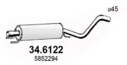 Mittelschalldämpfer ASSO 34.6122