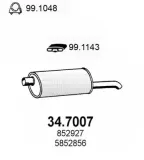 Endschalldämpfer ASSO 34.7007