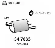 Endschalldämpfer ASSO 34.7033