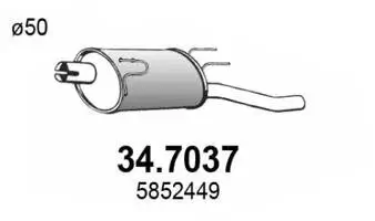 Endschalldämpfer ASSO 34.7037