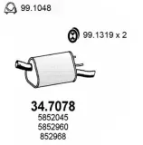 Endschalldämpfer ASSO 34.7078