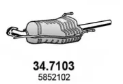 Endschalldämpfer ASSO 34.7103