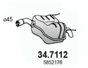 Endschalldämpfer ASSO 34.7112