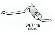 Endschalldämpfer ASSO 34.7116