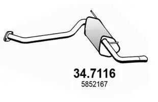 Endschalldämpfer ASSO 34.7116 Bild Endschalldämpfer ASSO 34.7116