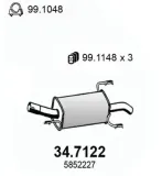 Endschalldämpfer ASSO 34.7122